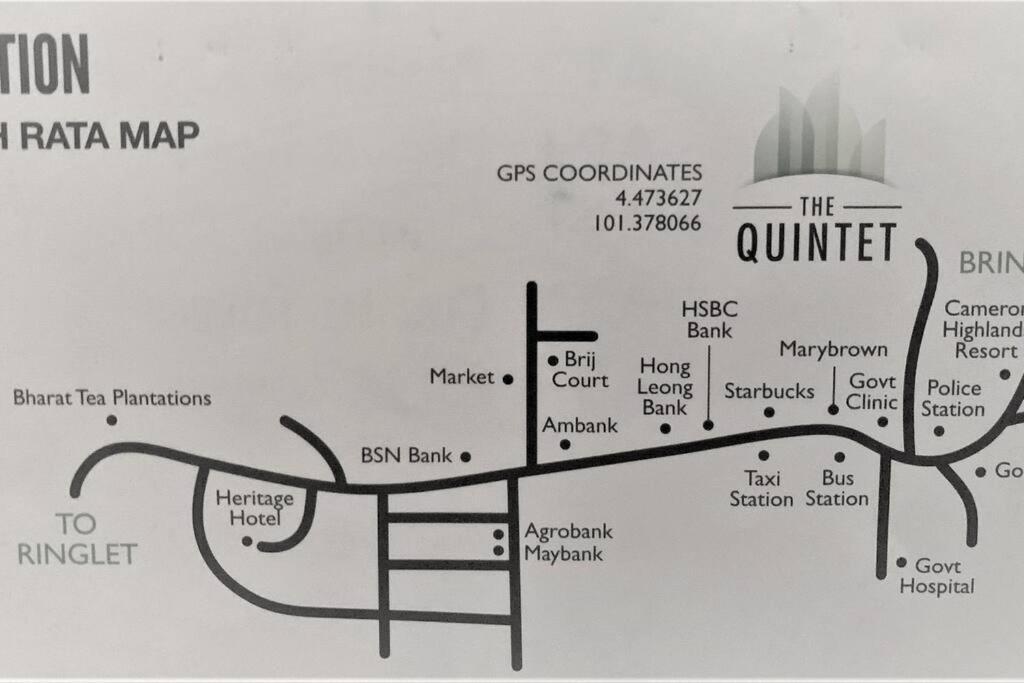 Sunrise Terrace At Quintet Apartment Tanah Rata Bagian luar foto